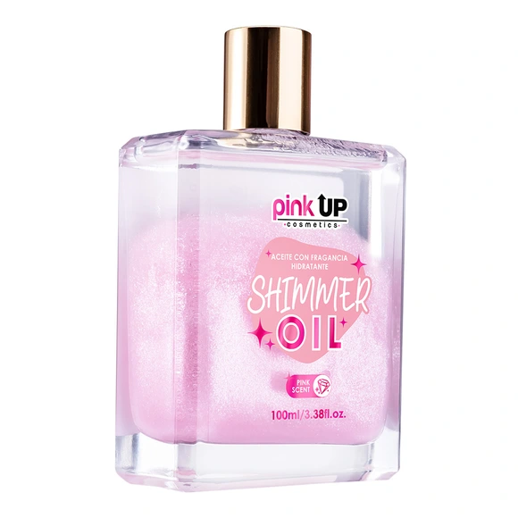 ACEITE CORPORAL HIDRATANTE CON GLITTER SHIMMER OIL PINK SCENT - Image 2